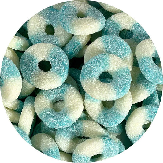 Sour Blue Raspberry Rings